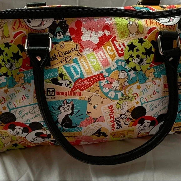 Disney Multicolor Mini Tote Bag with Black Handles - Picture 3 of 9